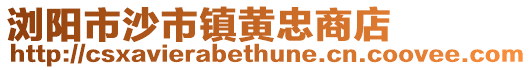 瀏陽市沙市鎮黃忠商店