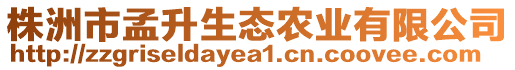 株洲市孟升生態(tài)農(nóng)業(yè)有限公司