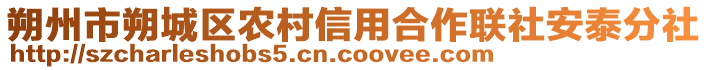 朔州市朔城區(qū)農(nóng)村信用合作聯(lián)社安泰分社