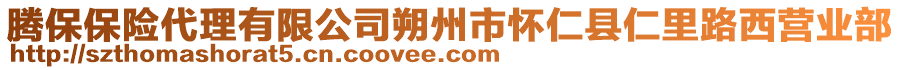 騰保保險(xiǎn)代理有限公司朔州市懷仁縣仁里路西營業(yè)部