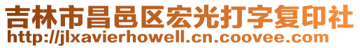 吉林市昌邑區(qū)宏光打字復(fù)印社