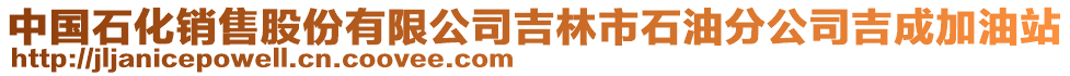 中國石化銷售股份有限公司吉林市石油分公司吉成加油站