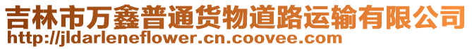 吉林市萬鑫普通貨物道路運輸有限公司