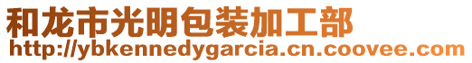 和龍市光明包裝加工部