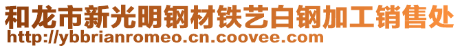 和龍市新光明鋼材鐵藝白鋼加工銷售處