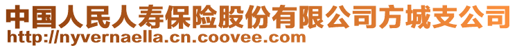 中國人民人壽保險股份有限公司方城支公司