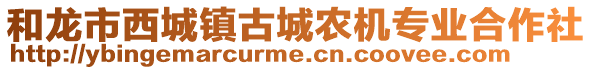 和龍市西城鎮(zhèn)古城農(nóng)機(jī)專業(yè)合作社