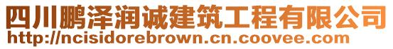 四川鵬澤潤(rùn)誠(chéng)建筑工程有限公司