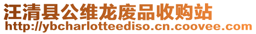 汪清縣公維龍廢品收購站