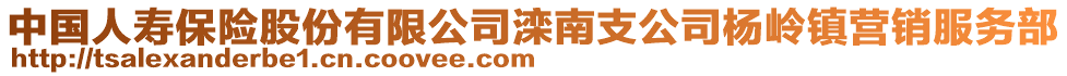 中國人壽保險股份有限公司灤南支公司楊嶺鎮(zhèn)營銷服務(wù)部