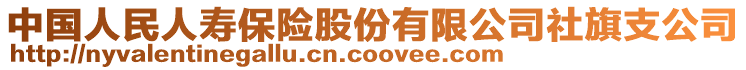 中國(guó)人民人壽保險(xiǎn)股份有限公司社旗支公司