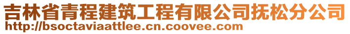 吉林省青程建筑工程有限公司撫松分公司