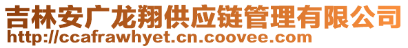 吉林安廣龍翔供應(yīng)鏈管理有限公司