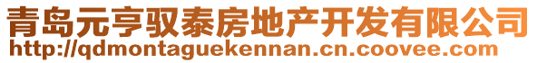 青島元亨馭泰房地產(chǎn)開(kāi)發(fā)有限公司