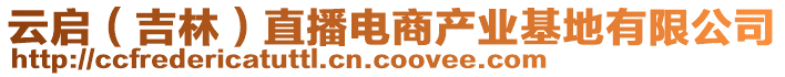 云啟（吉林）直播電商產(chǎn)業(yè)基地有限公司