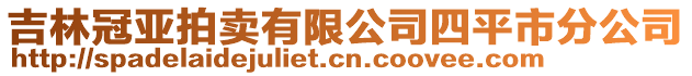 吉林冠亞拍賣有限公司四平市分公司