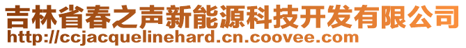 吉林省春之聲新能源科技開發(fā)有限公司