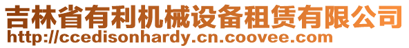 吉林省有利機(jī)械設(shè)備租賃有限公司