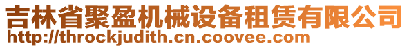 吉林省聚盈機(jī)械設(shè)備租賃有限公司