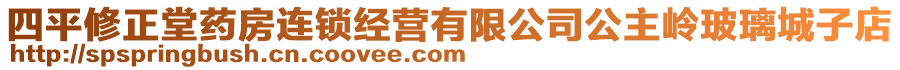 四平修正堂藥房連鎖經(jīng)營(yíng)有限公司公主嶺玻璃城子店