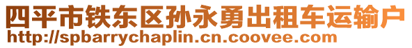 四平市鐵東區(qū)孫永勇出租車運輸戶