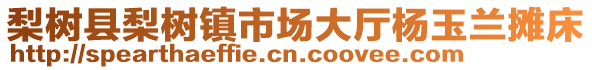 梨樹縣梨樹鎮(zhèn)市場大廳楊玉蘭攤床