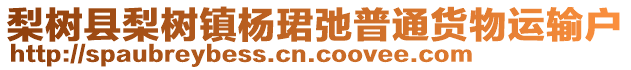 梨樹縣梨樹鎮(zhèn)楊珺弛普通貨物運(yùn)輸戶