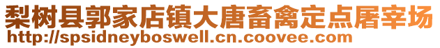 梨樹(shù)縣郭家店鎮(zhèn)大唐畜禽定點(diǎn)屠宰場(chǎng)