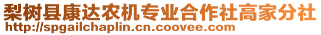 梨樹縣康達農機專業(yè)合作社高家分社