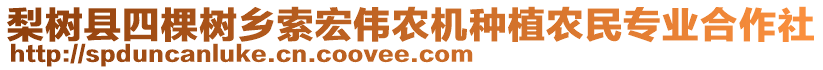 梨樹縣四棵樹鄉(xiāng)索宏偉農(nóng)機(jī)種植農(nóng)民專業(yè)合作社