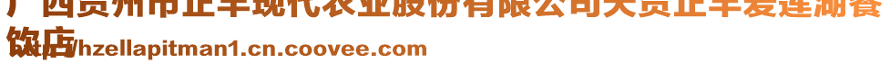 廣西賀州市正豐現(xiàn)代農(nóng)業(yè)股份有限公司天賀正豐愛蓮湖餐
飲店