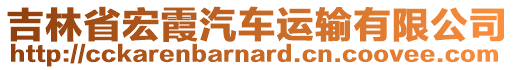 吉林省宏霞汽車運輸有限公司