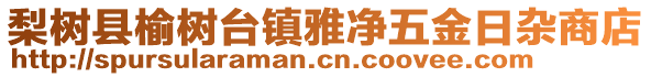 梨樹縣榆樹臺鎮(zhèn)雅凈五金日雜商店