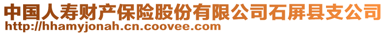 中國(guó)人壽財(cái)產(chǎn)保險(xiǎn)股份有限公司石屏縣支公司