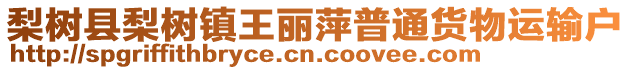 梨樹縣梨樹鎮(zhèn)王麗萍普通貨物運輸戶