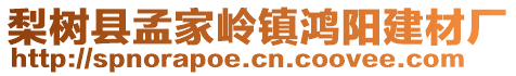 梨樹(shù)縣孟家?guī)X鎮(zhèn)鴻陽(yáng)建材廠