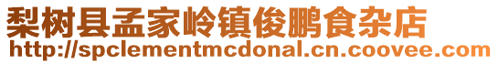 梨樹縣孟家嶺鎮俊鵬食雜店