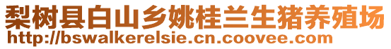 梨樹縣白山鄉姚桂蘭生豬養殖場