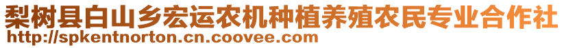 梨樹縣白山鄉(xiāng)宏運農(nóng)機種植養(yǎng)殖農(nóng)民專業(yè)合作社