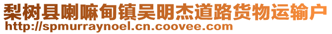 梨樹縣喇嘛甸鎮(zhèn)吳明杰道路貨物運(yùn)輸戶