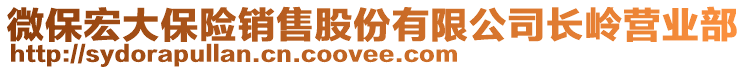 微保宏大保險(xiǎn)銷售股份有限公司長嶺營業(yè)部