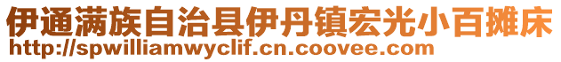 伊通滿族自治縣伊丹鎮宏光小百攤床