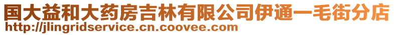 國大益和大藥房吉林有限公司伊通一毛街分店