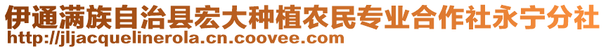 伊通滿族自治縣宏大種植農民專業合作社永寧分社