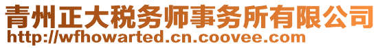 青州正大稅務(wù)師事務(wù)所有限公司