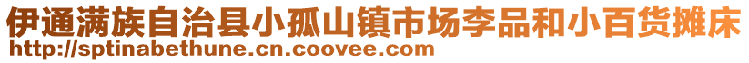 伊通滿族自治縣小孤山鎮(zhèn)市場李品和小百貨攤床