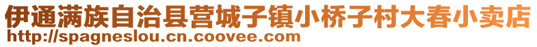 伊通滿族自治縣營城子鎮小橋子村大春小賣店