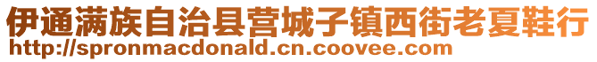 伊通滿族自治縣營(yíng)城子鎮(zhèn)西街老夏鞋行