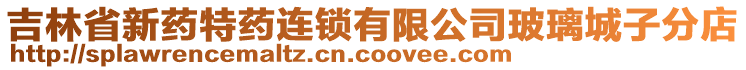 吉林省新藥特藥連鎖有限公司玻璃城子分店