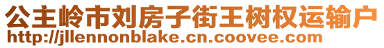 公主嶺市劉房子街王樹權(quán)運輸戶